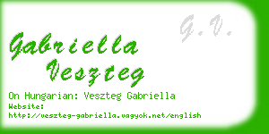 gabriella veszteg business card